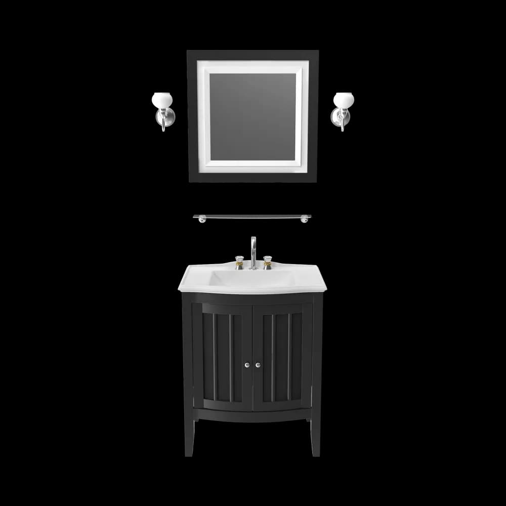 Wooden Bathroom Sink With Mirror product