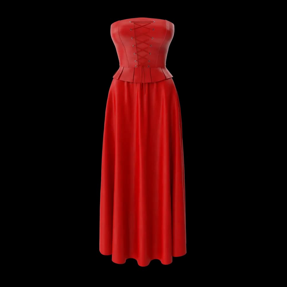 Corset Leather With Skirt product