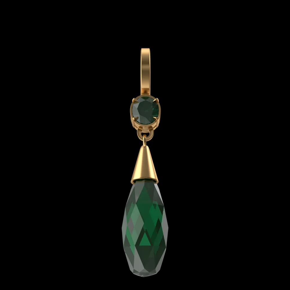 Green Crystal Earring product