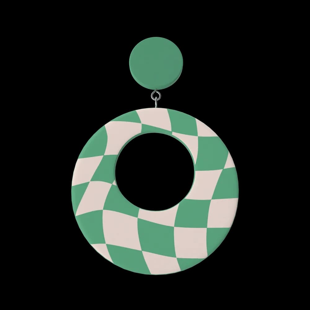 Green Oval Earring product