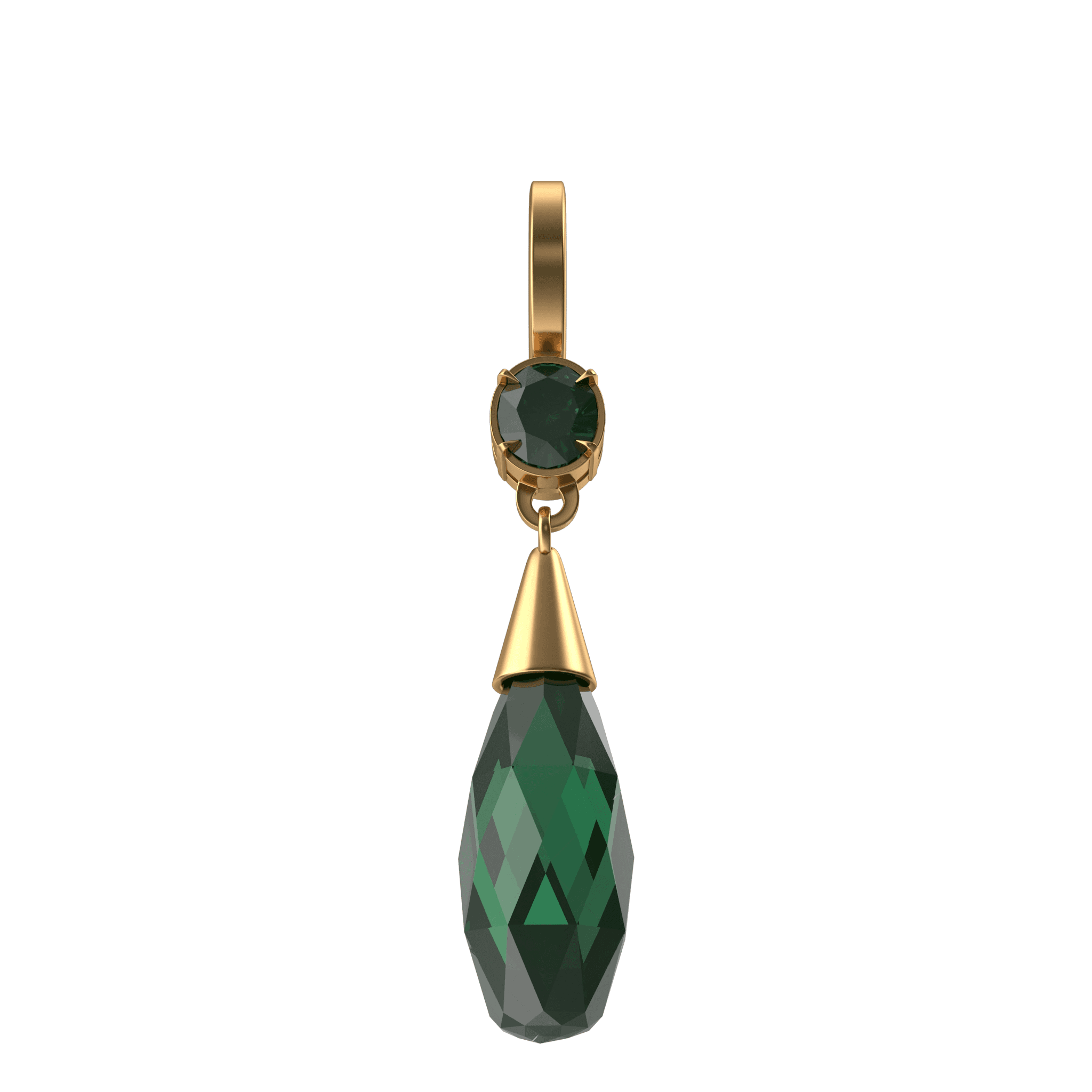 Green Crystal Earring product